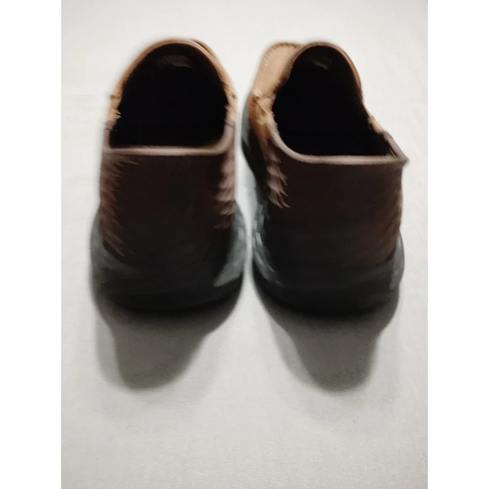 Skechers Goga Mat Arch Slip-Ins‎ Shoes Men 11 WIDE Brown Air Cooled Memory Foam